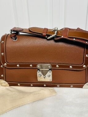 Louis Vuitton Malle Style Trunk Bag – Brown Leather (Made in France)